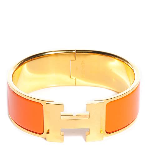 hermes orange braclet|hermes orange enamel bangle bracelet.